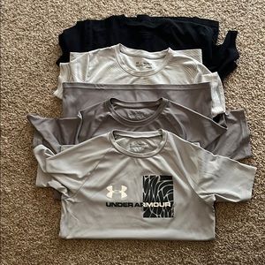 Four under armour shirts